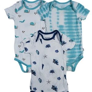 Kyte Baby Blue and White Kids One Pieces